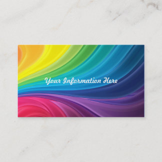 Abstrakte Regenbogen-Strudel-Geschäfts-Karten Visitenkarte