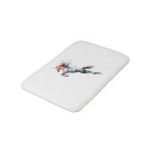 Abstrakte Regenbogenfarbe eines Einhorns Badematte (Schrägansicht)