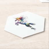 Abstrakte Regenbogenfarbe eines Einhorns Untersetzer (angewinkelt)