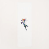 Abstrakte Regenbogenfarbe eines Einhorns Yogamatte (Vorderseite)