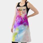 Abstrakte Regenbogenfarbe | Monogramm Schürze (InSitu)