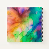Abstrakte Regenbogenfarbe Notizblock (Rückseite)