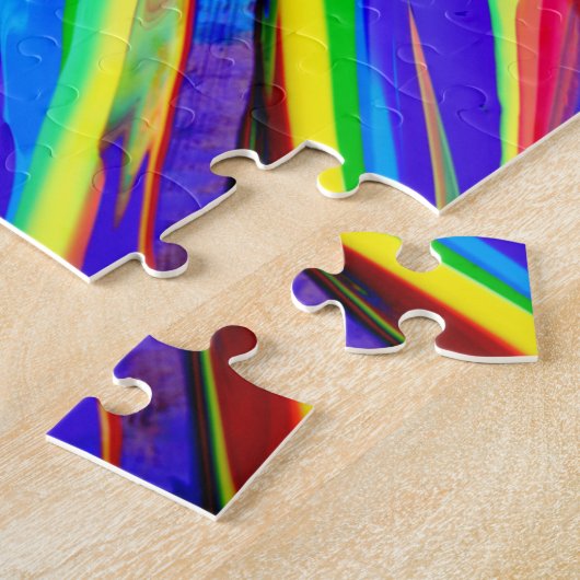 Abstrakte Regenbogenfarbe Puzzle (Seite)