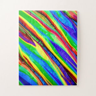 Abstrakte Regenbogenfarbe Puzzle