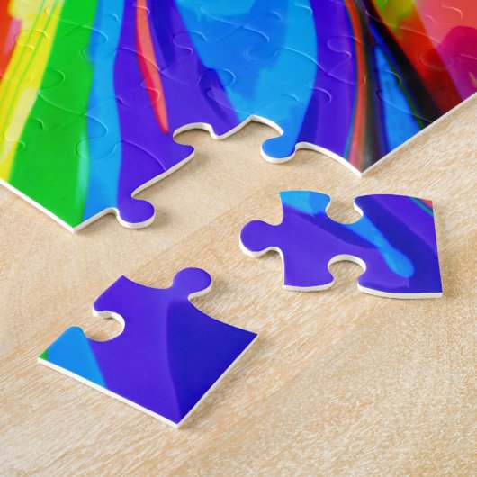 Abstrakte Regenbogenfarbe Puzzle (Seite)
