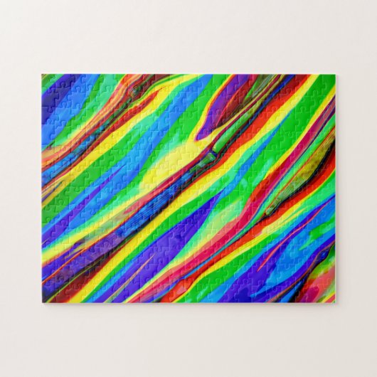 Abstrakte Regenbogenfarbe Puzzle (Horizontal)