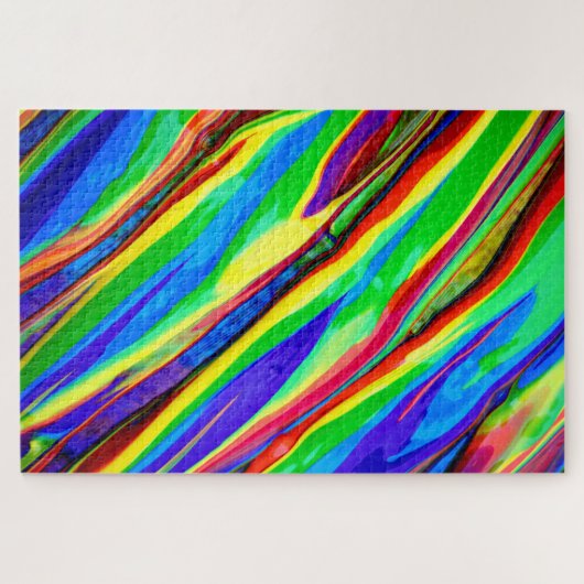 Abstrakte Regenbogenfarbe Puzzle (Horizontal)