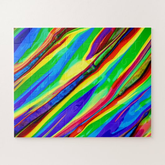 Abstrakte Regenbogenfarbe Puzzle (Horizontal)
