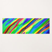 Abstrakte Regenbogenfarbe Yogamatte (Vorderseite (Horizontal))