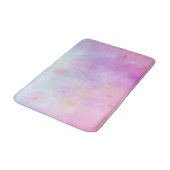 Abstrakte Regenbogenfarben-Blume Badematte (Schrägansicht)