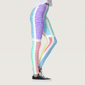 Abstrakte Regenbogenfarben Leggings (Rechts)