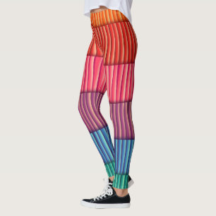 Abstrakte Regenbogenfarben Leggings