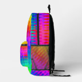 Abstrakte Regenbogenfarbwaagen Bedruckter Rucksack (Rechts)