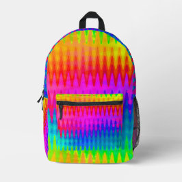 Abstrakte Regenbogenfarbwaagen Bedruckter Rucksack