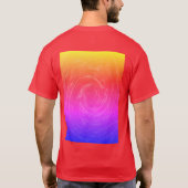 Abstrakte Regenbogengalaxie T-Shirt (Rückseite)