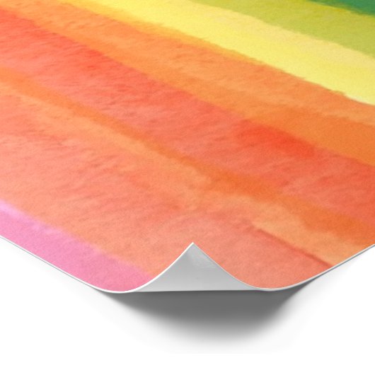 Abstrakte Regenbogenglanz Poster (Ecke)