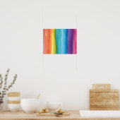 Abstrakte Regenbogenglanz Poster (Küche)
