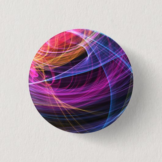 Abstrakte Regenbogenlichter Wirbellichter Button (Vorderseite)