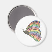 Abstrakte Regenbogenmosaike Malkmagnete Magnet (Vorderseite/Rückseite)