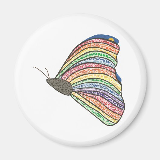 Abstrakte Regenbogenmosaike Malkmagnete Magnet (Vorne)