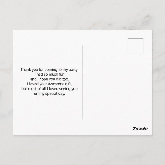 Abstrakte Regenbogenstreifen Danke Postkarte (Rückseite)