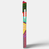 Abstrakte Regenbogenstreifen Inspirivity Modern Fu Case-Mate iPhone Hülle (Rückseite / Links)