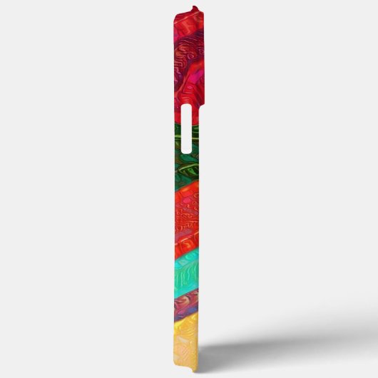 Abstrakte Regenbogenstreifen Inspirivity Modern Fu Case-Mate iPhone Hülle (Rückseite / Rechts)
