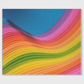 Abstrakte Regenbogenstruktur Geschenkpapier (Flach)