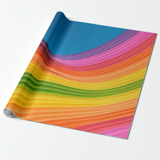 Abstrakte Regenbogenstruktur Geschenkpapier (Ungerollt)