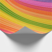 Abstrakte Regenbogenstruktur Geschenkpapier (Ecke)