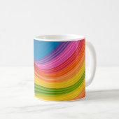 Abstrakte Regenbogenstruktur Kaffeetasse (VorderseiteRechts)