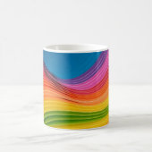 Abstrakte Regenbogenstruktur Kaffeetasse (Mittel)