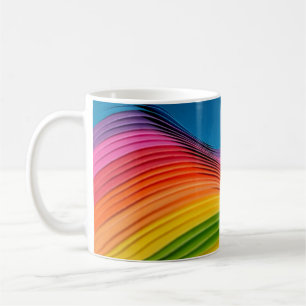 Abstrakte Regenbogenstruktur Kaffeetasse