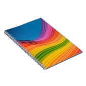 Abstrakte Regenbogenstruktur Notizblock (Rechte Seite)