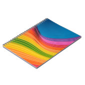 Abstrakte Regenbogenstruktur Notizblock (Linke Seite)