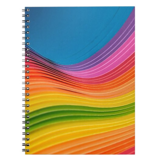 Abstrakte Regenbogenstruktur Notizblock (Vorderseite)