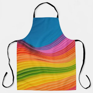 Abstrakte Regenbogenstruktur Schürze