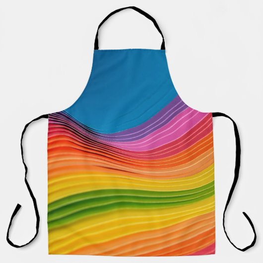 Abstrakte Regenbogenstruktur Schürze (Vorderseite)