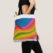 Abstrakte Regenbogenstruktur Tasche (Von Nahem)