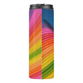 Abstrakte Regenbogenstruktur Thermosbecher (Rückseite)