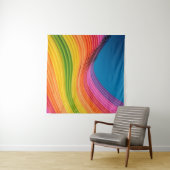 Abstrakte Regenbogenstruktur Wandteppich (Beispiel (Horizontal))