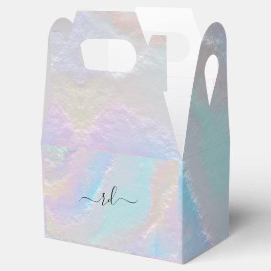 Abstrakte Regenbogentextur Geschenkschachtel (Geöffnet)