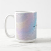 Abstrakte Regenbogentextur Kaffeetasse (Links)