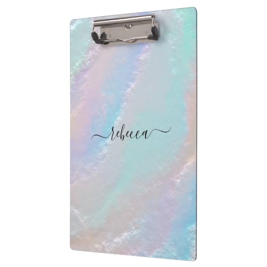 Abstrakte Regenbogentextur Klemmbrett (Links)