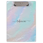 Abstrakte Regenbogentextur Klemmbrett (Vorderseite)