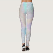 Abstrakte Regenbogentextur Leggings (Rückseite)
