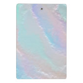 Abstrakte Regenbogentextur Mini Klemmbrett (Rückseite)