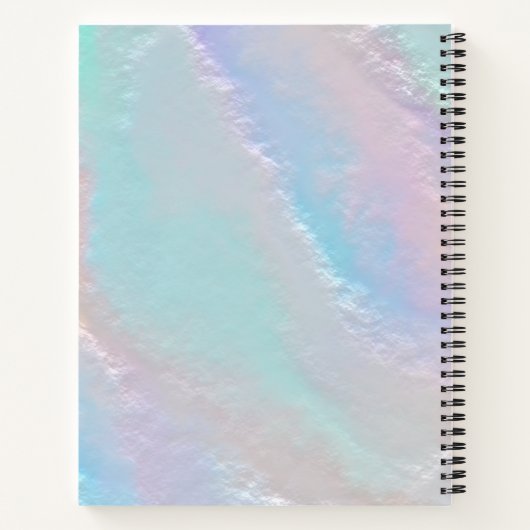 Abstrakte Regenbogentextur Notizblock (Rückseite)
