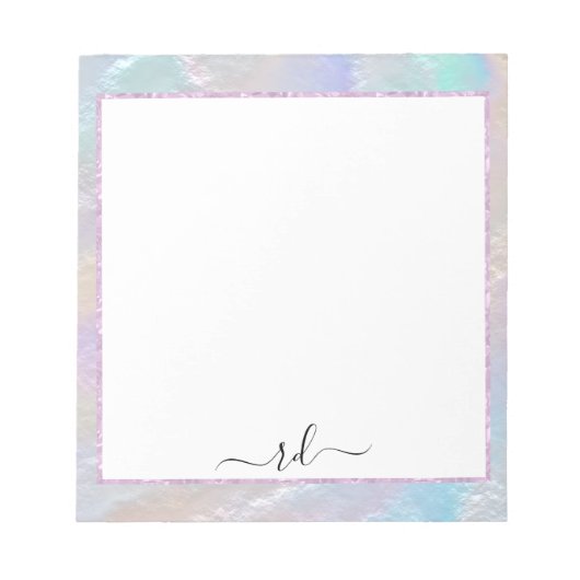 Abstrakte Regenbogentextur Notizblock (Vorderseite)