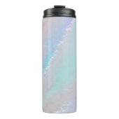 Abstrakte Regenbogentextur Thermosbecher (Vorderseite)